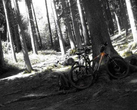 mountainbike-pause